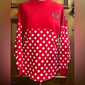 Disney Red Polka Dot Long Sleeve Shirt